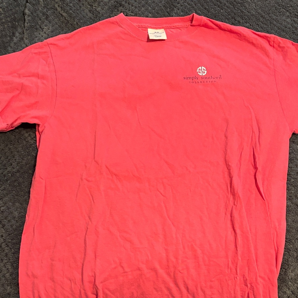 Simply Southern Coral Short Sleeve Tee